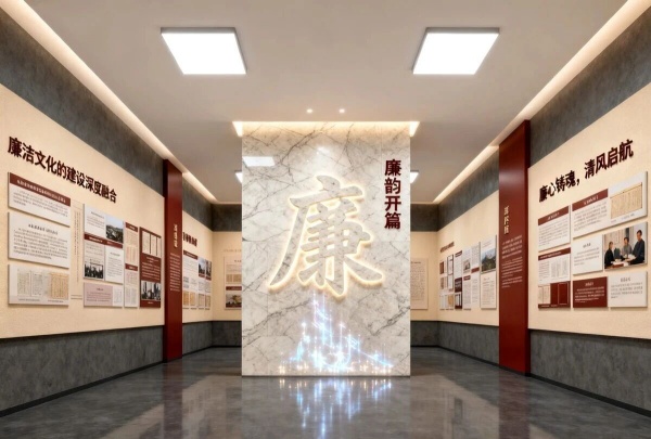 廉潔文化展廳怎么建？這套 “沉浸式 + 互動感”設計方案太贊了！